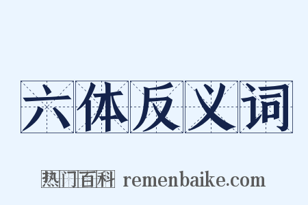 六体反义词是什么意思的图片